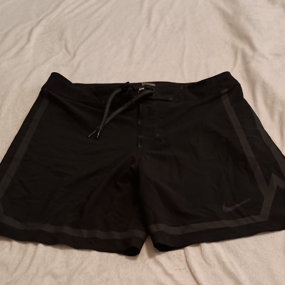 Nike Swim Fadeaway Pure Black 7" Board Shorts Size 32